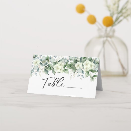 エレガントユーカリ植物学結婚院 プレイスカード (正面)