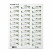 エレガントユーカリ植物学結婚院 ラベル (フルシート)