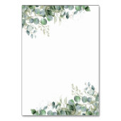 エレガントユーカリ植物脚名結婚 テーブルナンバー (裏面)