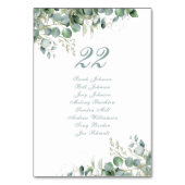 エレガントユーカリ植物脚名結婚 テーブルナンバー (正面)