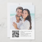 エレガントユーカリ水カラーフローラ結婚の写真 セーブザデート (裏面)