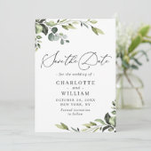 エレガントユーカリ水カラーフローラ結婚ズ セーブザデート (スタンド正面)