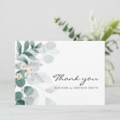 エレガントユーカリ水彩サンキューカード シーズンカード (スタンド正面)