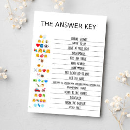 エレガントユーカリ水彩ブライダルシャワーゲーム