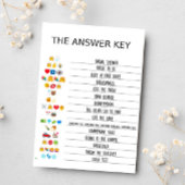 エレガントユーカリ水彩ブライダルシャワーゲーム 招待状