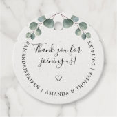 エレガントユーカリ水彩画 フェイバータグ (正面)