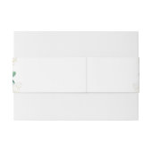 エレガントユーカリ水彩緑結婚草 招待状ベリーバンド (裏面例)