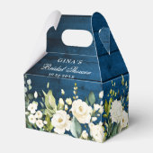 エレガントユーカリ水彩緑色愛箱 フェイバーボックス (裏面サイド)