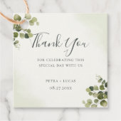 エレガントユーカリ素朴ス葉予算あり フェイバータグ (正面)