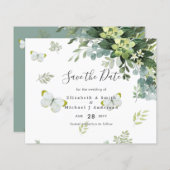 エレガントユーカリ結婚グの日付 (正面/裏面)