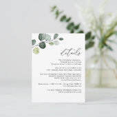 エレガントユーカリ結婚グリネリー詳細 エンクロージャーカード (スタンド正面)