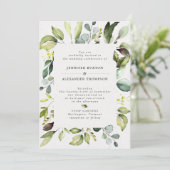 エレガントユーカリ結婚ー 招待状 (スタンド正面)
