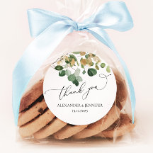 エレガントユーカリ緑の金ゴールドホイル結婚ズ