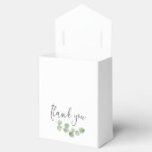 エレガントユーカリ緑の金ゴールド名Date White フェイバーボックス (オープン)