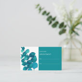 エレガントユーカリ葉アポイントメントカード 名刺 (スタンド正面)