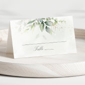 エレガントユーカリ葉スゲネリー金ゴールド結婚ズ プレイスカード