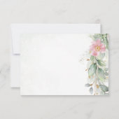 エレガントユーカリ葉スゲネリー金ゴールド結婚ズ 出欠カード (裏面)