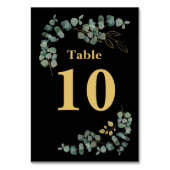 エレガントユーカリ葉フェイク金ゴールド テーブルナンバー (裏面)