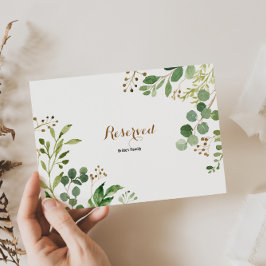 エレガントユーカリ葉緑化予約サイン