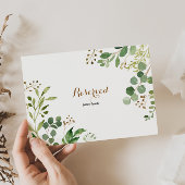 エレガントユーカリ葉緑化予約サイン