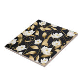 エレガントユーカリ金ゴールドオンブラック タイル (側面)