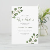 エレガントユーカリ離れス50歳の誕生日パーティー 招待状 (スタンド正面)