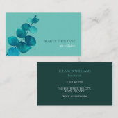 エレガントユーカリ離れ海緑 名刺 (正面/裏面)