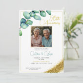 エレガントユーカリ50結婚周年 招待状 (スタンド正面)