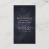 エレガントヨガOMシンボルとピュアライトダークグランジ 名刺 (裏面)