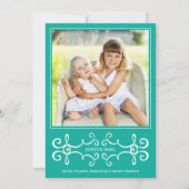 エレガントヨユーノエルホリデーフォトカード/アクア シーズンカード (正面)