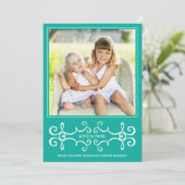 エレガントヨユーノエルホリデーフォトカード/アクア シーズンカード (スタンド正面)