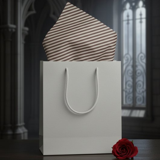 エレガントライトグレーとプラムダークハロウィンストライプの 薄葉紙