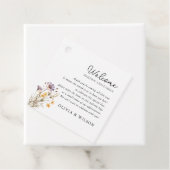 エレガントライトパープルフローラ結婚ズ フェイバータグ (インサイチュ)