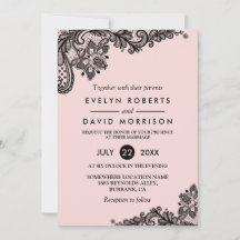 エレガントライトピンクとブラックフォーマルレ結婚ース