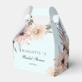 エレガントライトブルー&パステルボホブライダルシャワー フェイバーボックス (正面サイド)