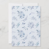 エレガントライトブルーChinoiserie結婚's 招待状 (裏面)