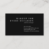 エレガントライトベージュのシックな金ゴールドフォイル大理石ミニマル石 名刺 (裏面)