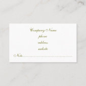 エレガントライム名刺 名刺 (裏面)