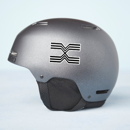 エレガントラインのモノグラムX シール (ヘルメット側面)