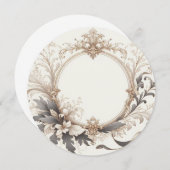 エレガントラウンド 招待状 (正面/裏面)