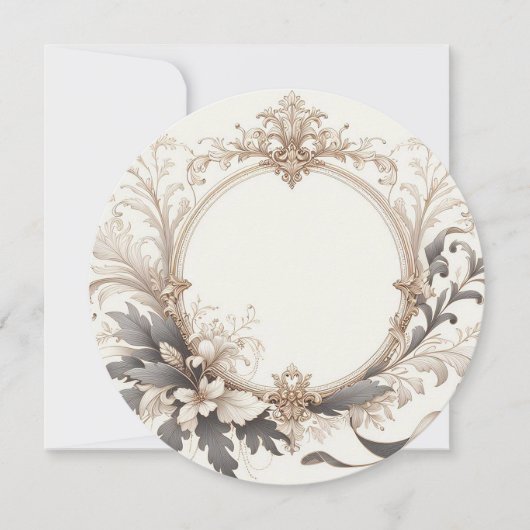 エレガントラウンド 招待状 (正面)