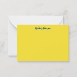 エレガントラグジュアリーとシックな金ゴールド名 ノートカード