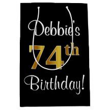 エレガントラグジュアリー、フェイク金ゴールドルック74th誕生日