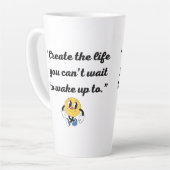 エレガントラテアートマグ カフェラテマグ (左アングル)