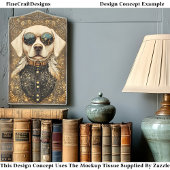 エレガントラブラドール犬、金ゴールドフィリーグリーCM3デカップページ 薄葉紙