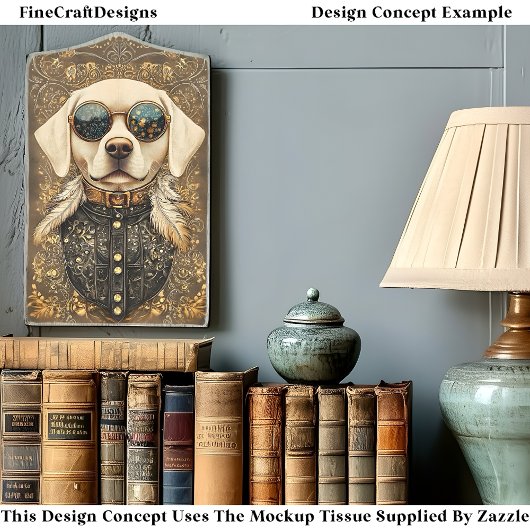 エレガントラブラドール犬、金ゴールドフィリーグリーCM3デカップページ 薄葉紙