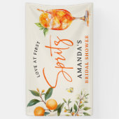 エレガントラブ アット ファースト スプリッツ' ブライダルシャワー 横断幕 (縦)