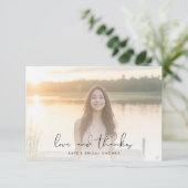 エレガントラブ&サンクス ブライダルシャワーフォト サンキューカード (スタンド正面)