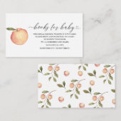 エレガントリトルピーチ水彩babエンクロージャカード エンクロージャーカード (正面/裏面)