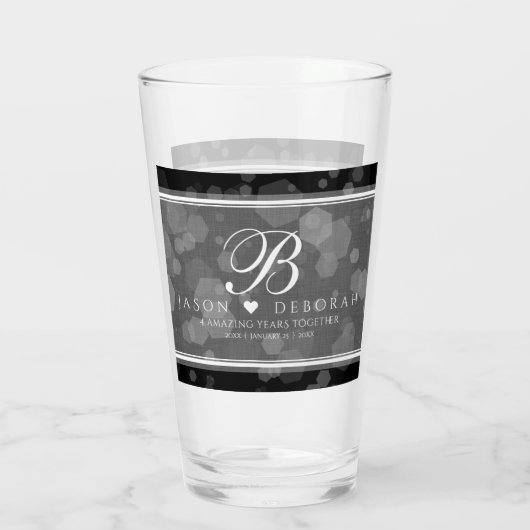エレガントリネン結婚記念日 タンブラーグラス (裏面)